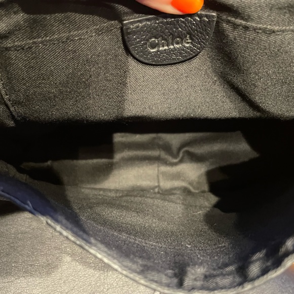 Vintage Chloe Messenger Crossbody Pebble Leather Rare find Designer Luxury bucke - Picture 12 of 12